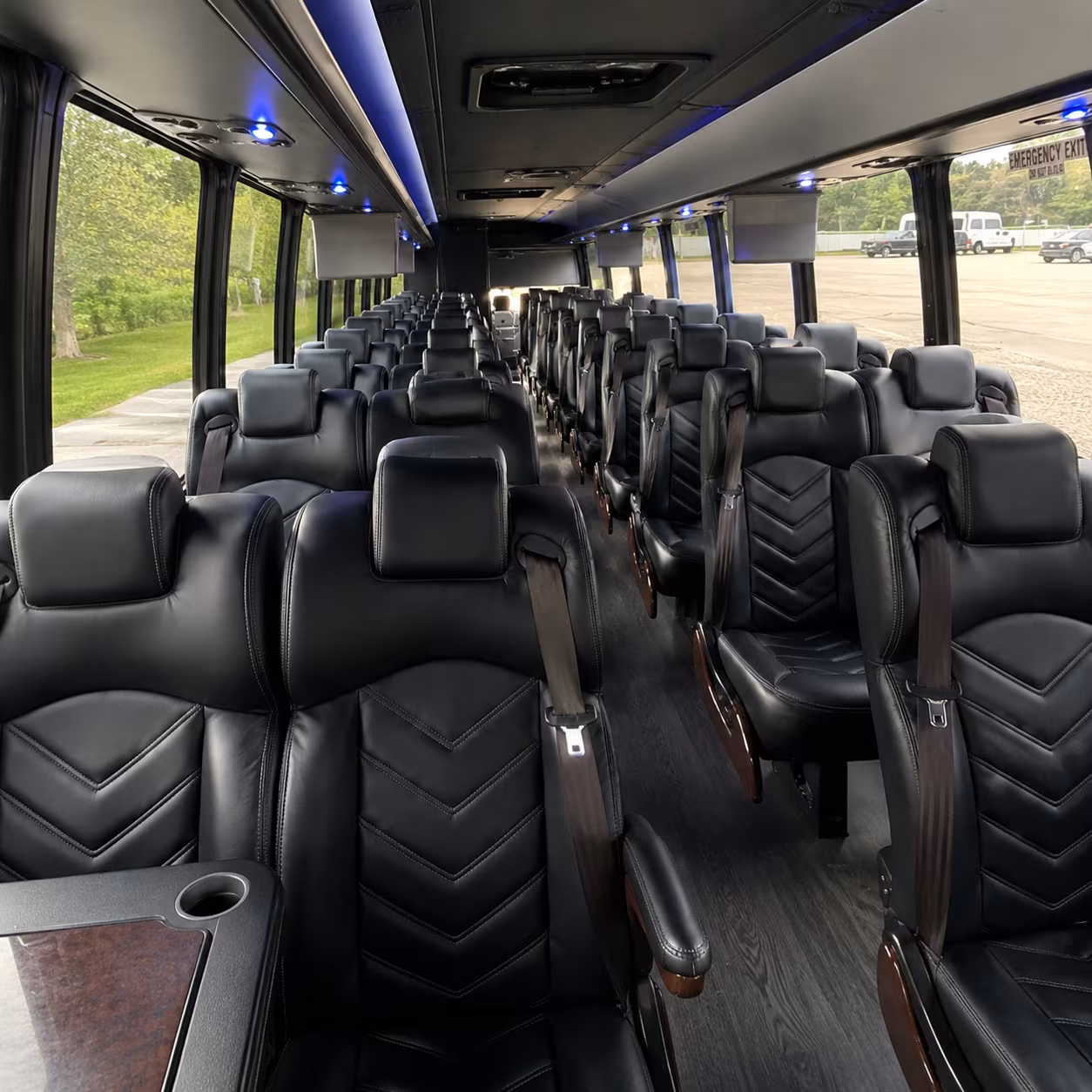 roanoke wedding transportation onboard seating